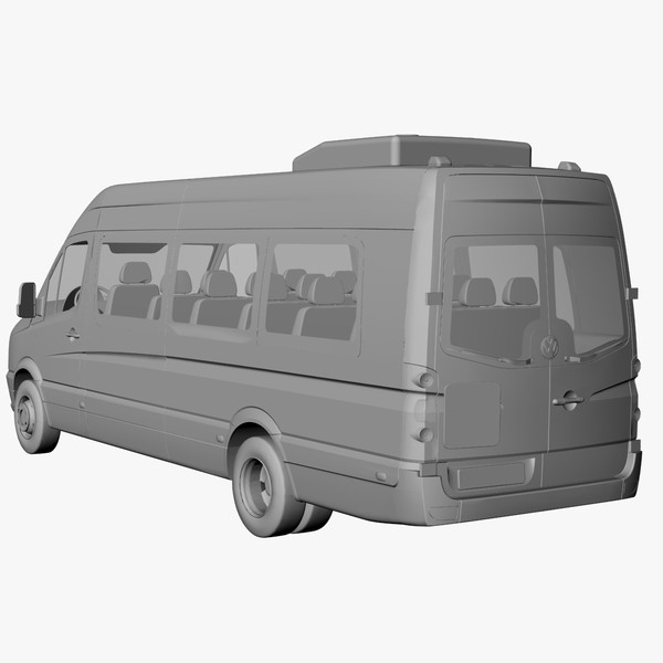 crafter bus 2011 3d lwo - VW Crafter Bus 2011 by DreiDe